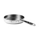 Poêle bord droit trilply inox miroir martelé ø 24 cm