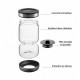 Bocal à cornichons avec séparateur verre 900 ml