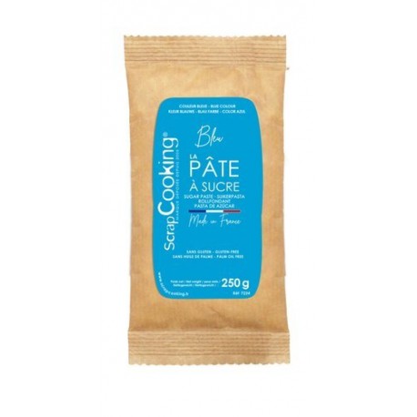Pâte à sucre bleu - 250 g