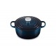 Cocotte fonte Signature ronde bleu nuit Ø 24 cm