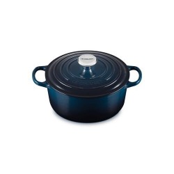 Cocotte fonte Signature ronde bleu nuit Ø 24 cm