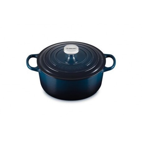 Cocotte fonte Signature ronde bleu nuit Ø 24 cm