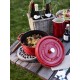 Cocotte en fonte ronde cerise ø 20 cm