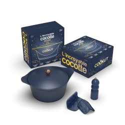 Coffret l'Incroyable cocotte bleu myrtille ø 28 cm