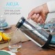 Carafe filtrante Akua en verre noir 1,2 L