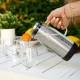 Carafe filtrante Akua en verre noir 1,2 L