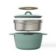 Cocotte fonte d'aluminium vert ø 24 cm
