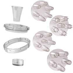 Kit 4 plateaux Multidouille circulaire et bouchon Kit 4 plateaux Multidouille circulaire et bouchon