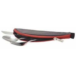 Couverts nomades inox avec housse