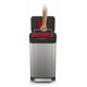 Poubelle compacteur à dechets inox noir 30/90l