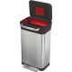 Poubelle compacteur à déchets inox noire 30/90 L
