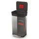 Poubelle compacteur à déchets inox noire 30/90 L