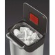 Poubelle compacteur à déchets inox noire 30/90 L