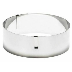 Cercle à pâtisserie inox réglable ø 18 à 30cm