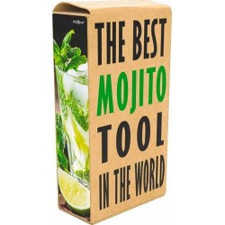 Pilon à cocktail mojito + 4 verres