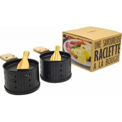 Raclette à la bougie set de 2 lumis individuels