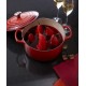 Cocotte fonte signature ronde cerise ø 26 cm