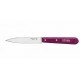 Couteau lame crantée Opinel n°113 aubergine 10cm