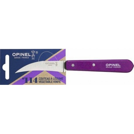 Couteau bec d'oiseau Opinel n°114 aubergine