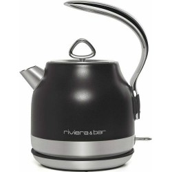 Bouilloire inox noire 1,25 L