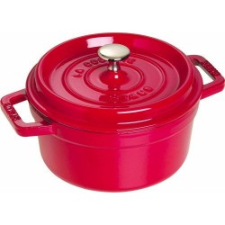 Cocotte en fonte ronde cerise ø 18 cm