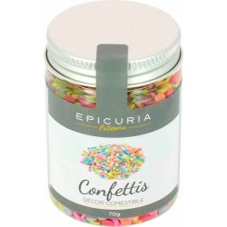 Confettis de sucre multicolores Epicuria 70 g