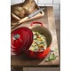 Cocotte fonte signature ovale cerise 40 cm