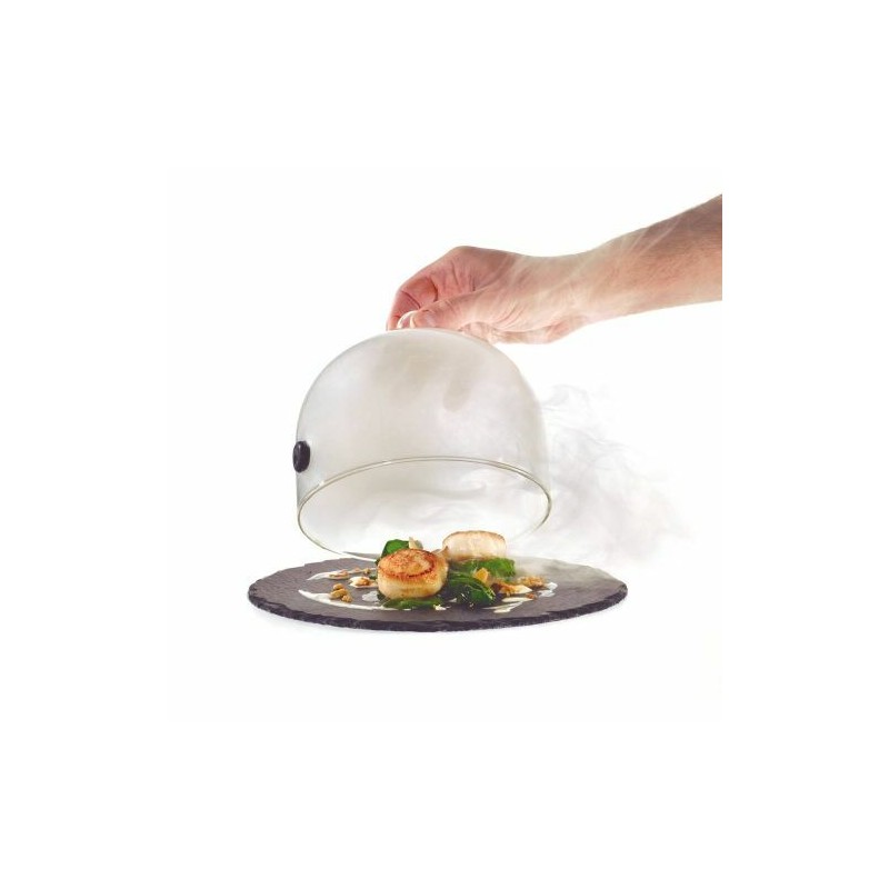 Cloche à fumée avec tuyau d'alimentation