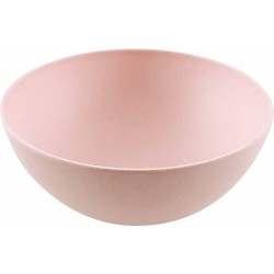 Saladier fibre de bambou rose poudre