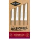 Couteaux de table Les basiques classic - lot de 4