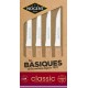 Couteaux à steak Les basiques classic - lot de 4