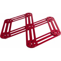 Dessous de plat extensible rouge