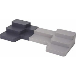 Organisateur pour placard extensible gris