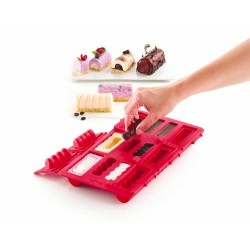 Moule silicone mini bûches 6 empreintes