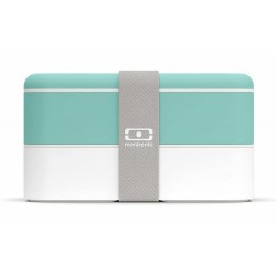 Boite repas rectangulaire vert lagoon