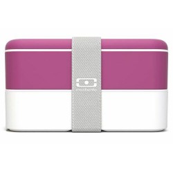 Boite repas rectangulaire rose blush