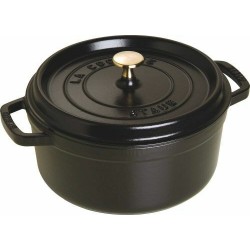 Cocotte en fonte ronde noire ø 24 cm