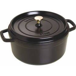 Cocotte en fonte ronde noire ø 26 cm