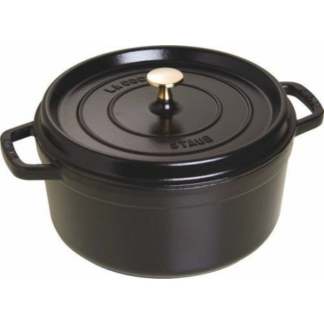 Cocotte en fonte ronde noire ø 26 cm