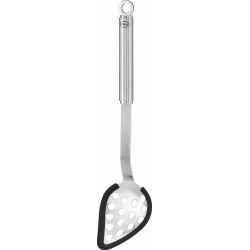 Cuillère perforée inox et silicone