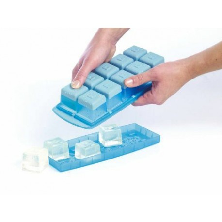 Bac à glacons gros cube bleu 10 empreintes