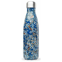 Bouteille isotherme bleue à fleurs 50 cl