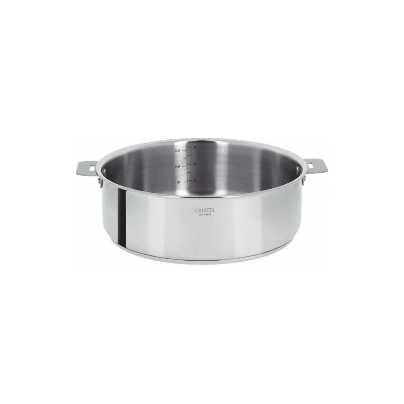 Poêle inox amovible Casteline 28 cm - Cristel