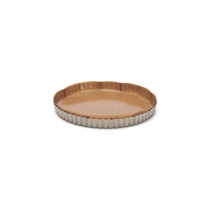 Cercle à Tarte Perforé en Inox Ø 24 cm - De Buyer - Appareil des Chefs