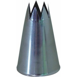 Douille cannelée A8 8 dents inox
