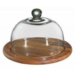 Cloche à fromage bois d'acacia 30 cm