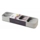 Range couverts pour tiroir gris 39.5x11.5.7cm