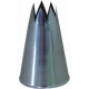 Douille cannelée F8 8 dents inox