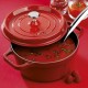 Cocotte en fonte ronde cerise ø 20 cm