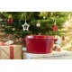 Cocotte en fonte ovale cerise 33 cm